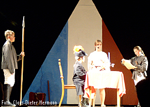 Szenenfoto aus dem Musical Benni, Maja und die Zeitbanditen