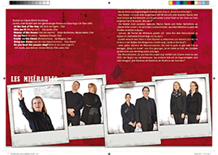 Eine Doppelseite aus dem Programm zum Streifzug durch das Welttheater